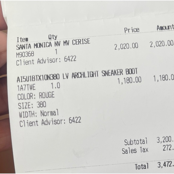 Santa Monica bb cerise LV purse - Picture 3 of 6